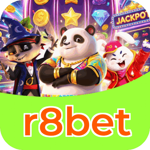 Interface do aplicativo r8bet mostrando jogos disponíveis no iOS e Android